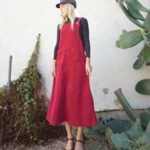 Pinkish/Burgundy Vintage Coveralls Sz Medium